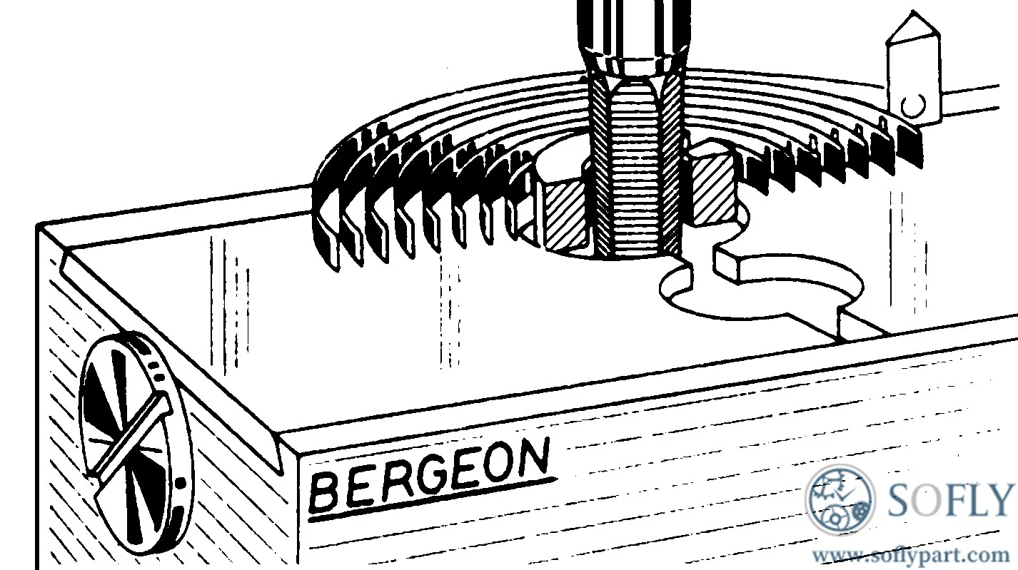 Bergeon 3007 Pens Sıkma ve Raybalama Aleti - Resim 3