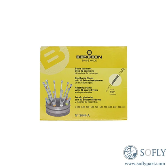 Bergeon 3044-A Rotating Stand With 10 Screwdrivers - Image 2