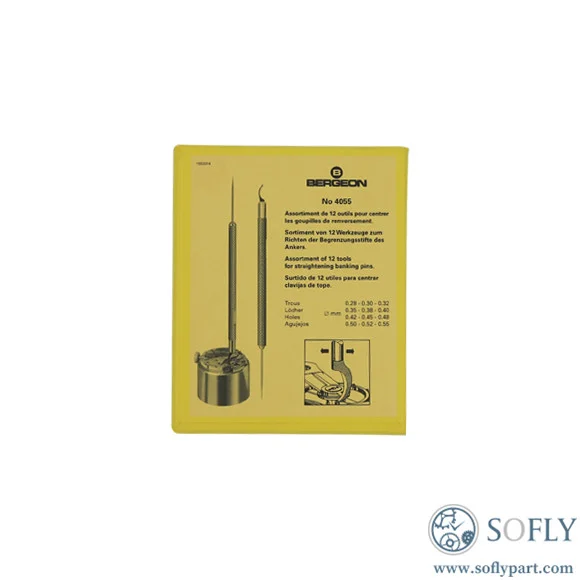 Bergeon 4055 12 Pieces of Straightening Banking Pins - Image 2