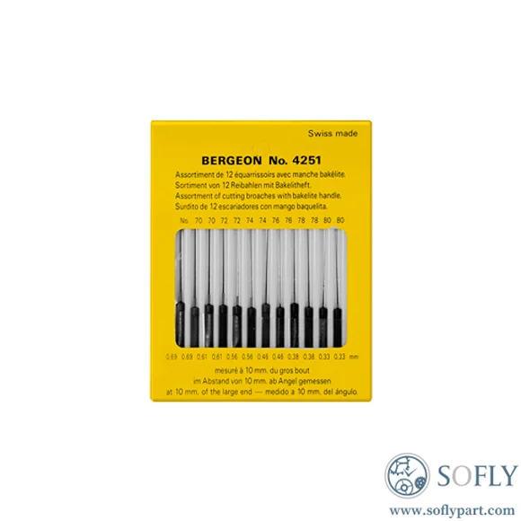 Bergeon 4251 Cutting Broaches