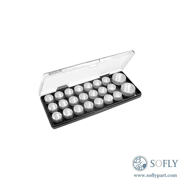 Bergeon 6088-D/E/F Spare Part Box with Transparent Cover - Image 2