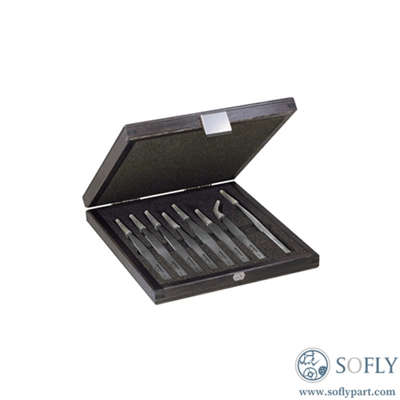 Bergeon 7027 Stainless Steel Tweezers Set