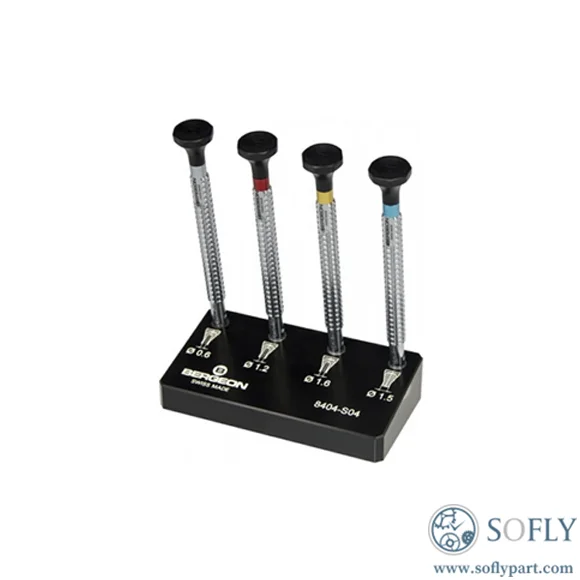 Bergeon 8404-S04 4 Hands Setting Tools With Base