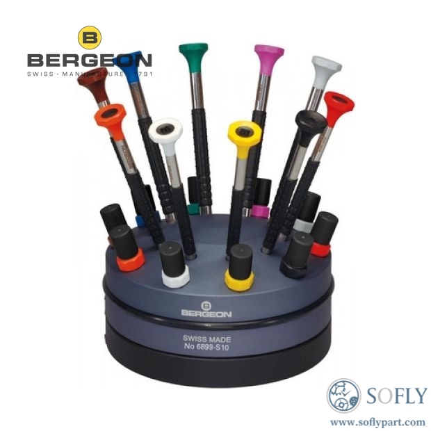 Bergeon 6899-S10 10 Ergonomic Screwdrivers