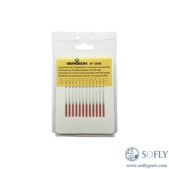Conjunto de 3008 brocas de corte pivotantes Bergeon 12