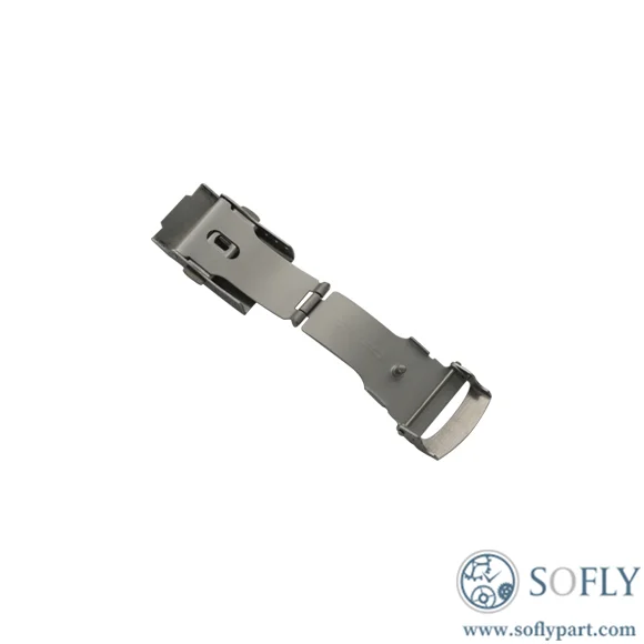 Stainless Steel Watch Band With Security Catch Clasps 12-22mm - Image 3