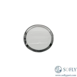 Reloj de cristal mineral con adorno
