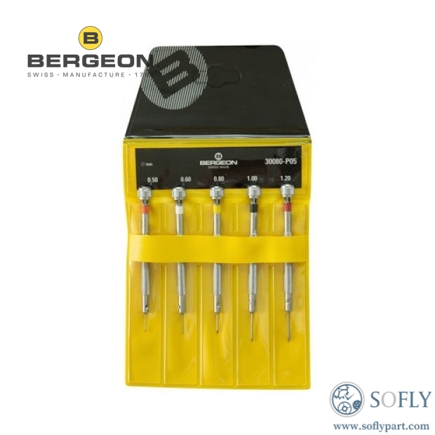 Bergeon 30080-P05 5 Screwdrivers Set