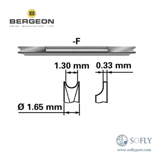 Bergeon 6825-F/FF Fine Reversible Spare Fork