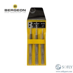 Bergeon 7024-P03 Antimagnetic Tweezers Set