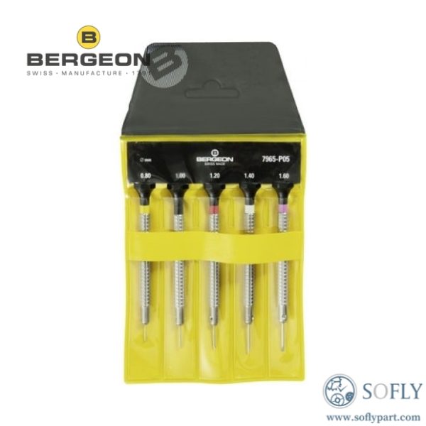 Bergeon 7965-P05 Special Profile Screwdriver Set - Sofly