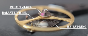 The components of the balance wheel