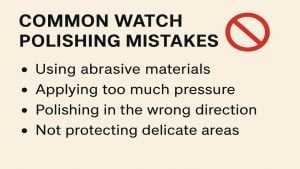 Watch polishing mistakes warnings