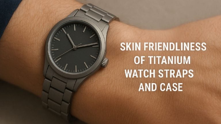 Titanium watch band skin friendliness