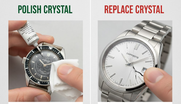 Watch maintenance: polish or replace