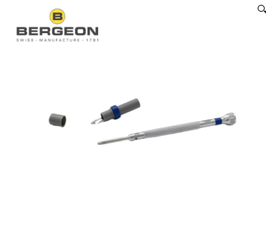 Precision screwdriver with interchangeable tips
