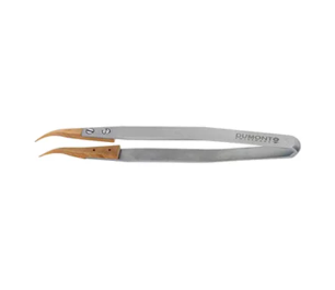 Metal tweezers with wooden tips