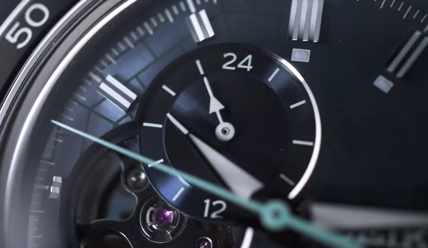 Close-up of a watch dial