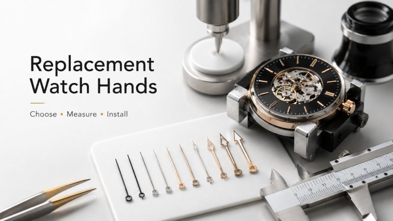 Watch hands and tools for replacement