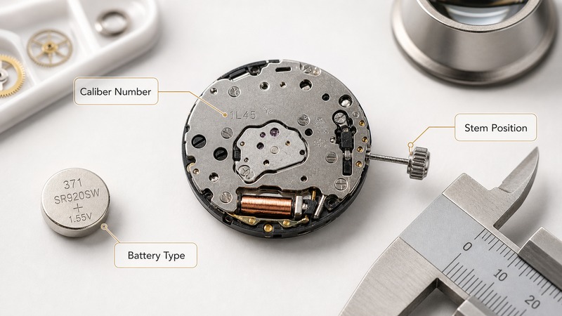 Watch movement components and specifications