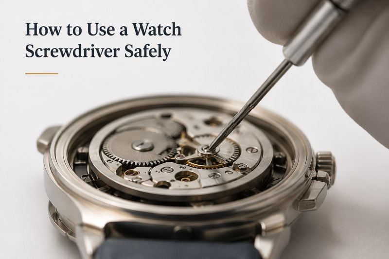 use a screwdriver for watches safely